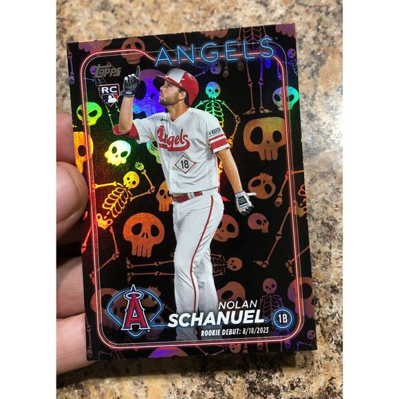 2024 Topps Update Nolan Schanuel Skull Emoji SSP Rookie Card RC 23/50 - Picture 4 of 4